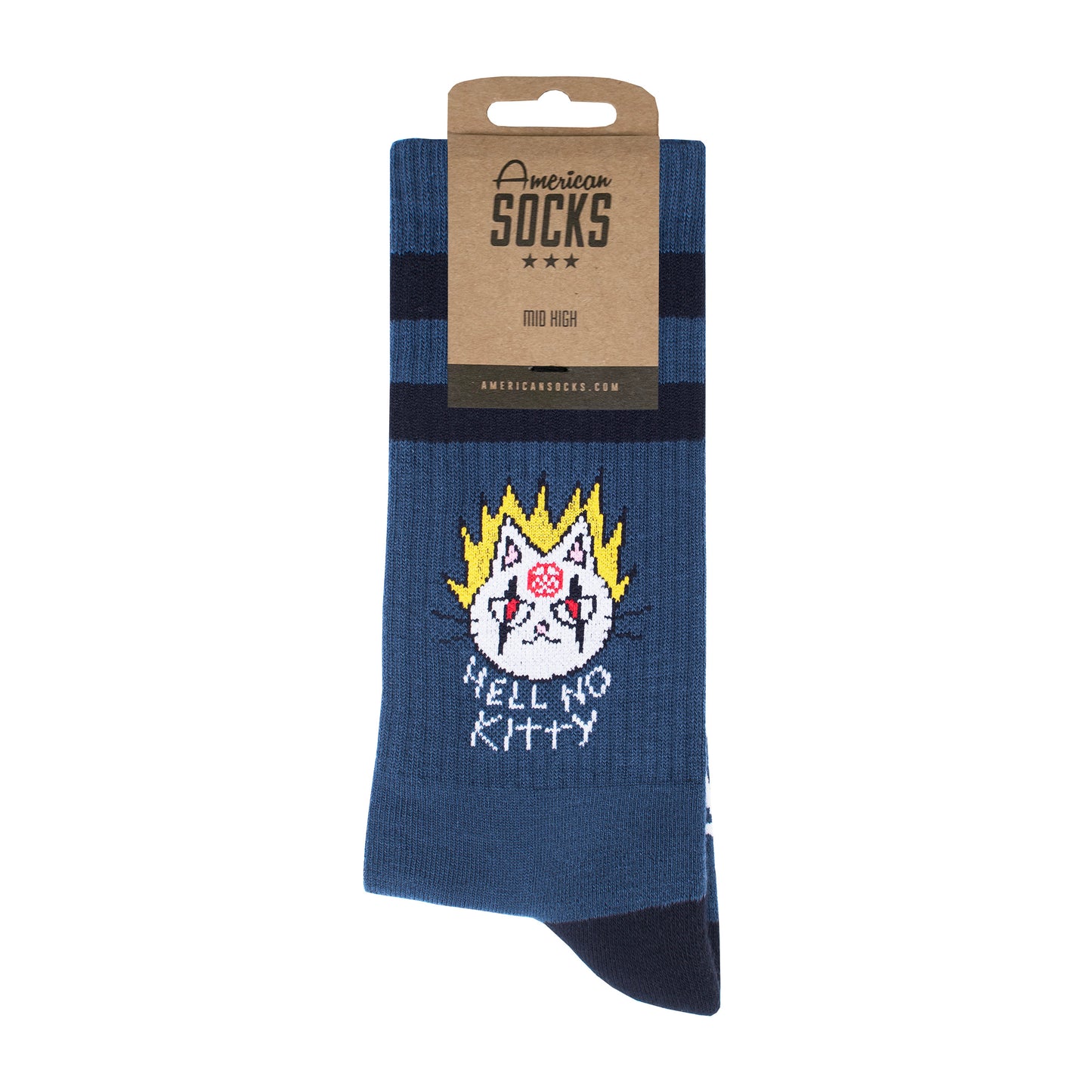 American Socks Hell no kitty Mid High
