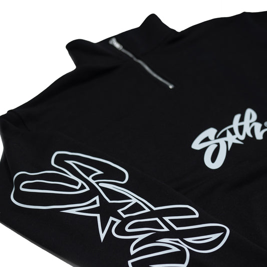 Black South Star Half Zip