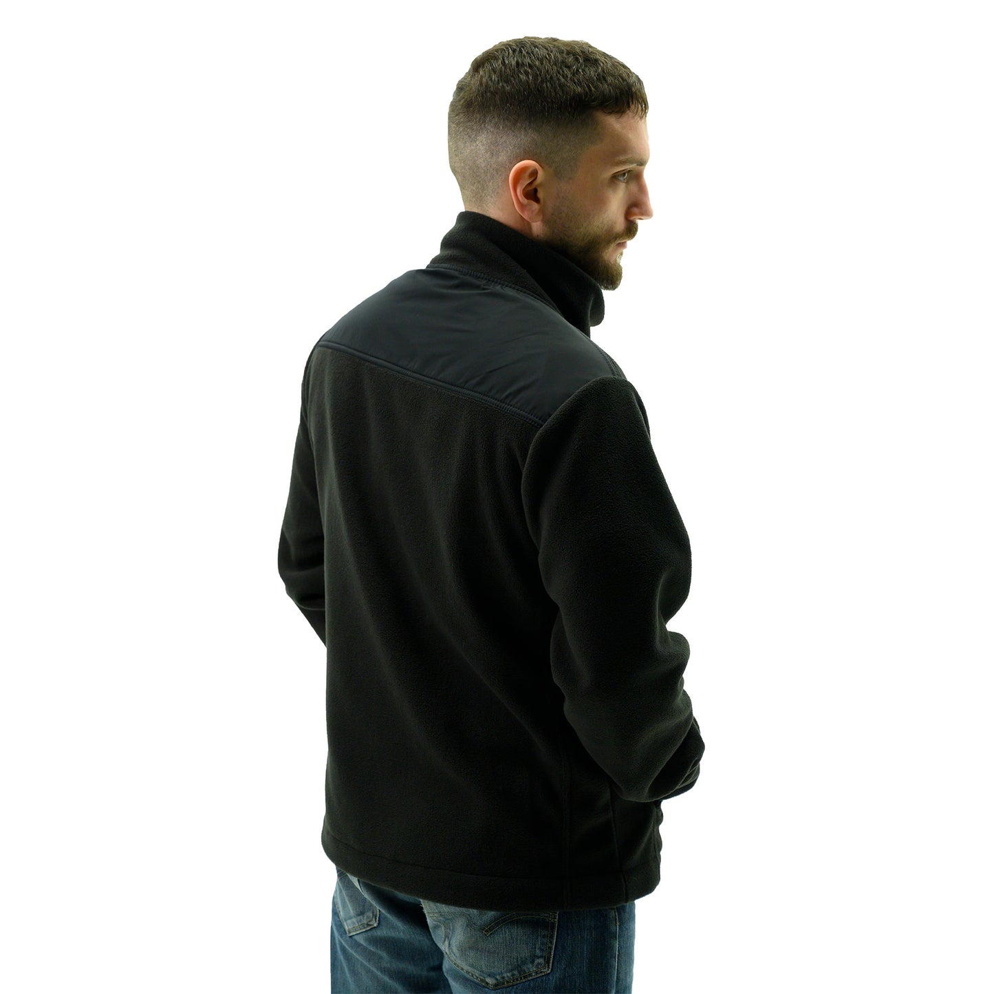 Black "Southend Logo" Fleece Jacket - Southend Apparel