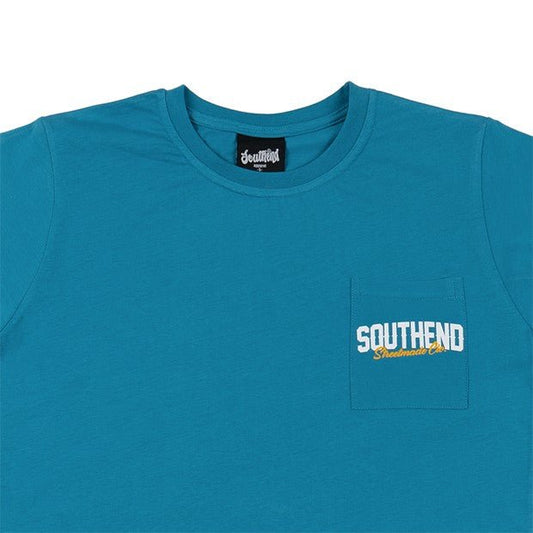 "Southend Global" Petrol - Pocket Oversized T - shirt - Southend Apparel