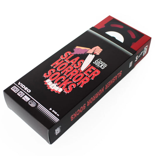 American Socks Gift Box Slasher VHS Mid High