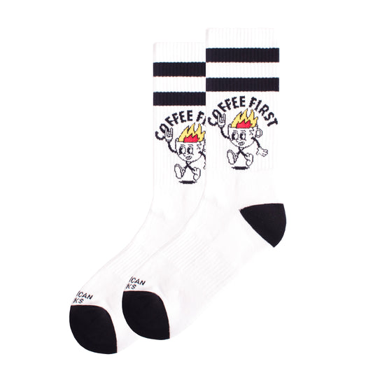American Socks Coffee First Mid High