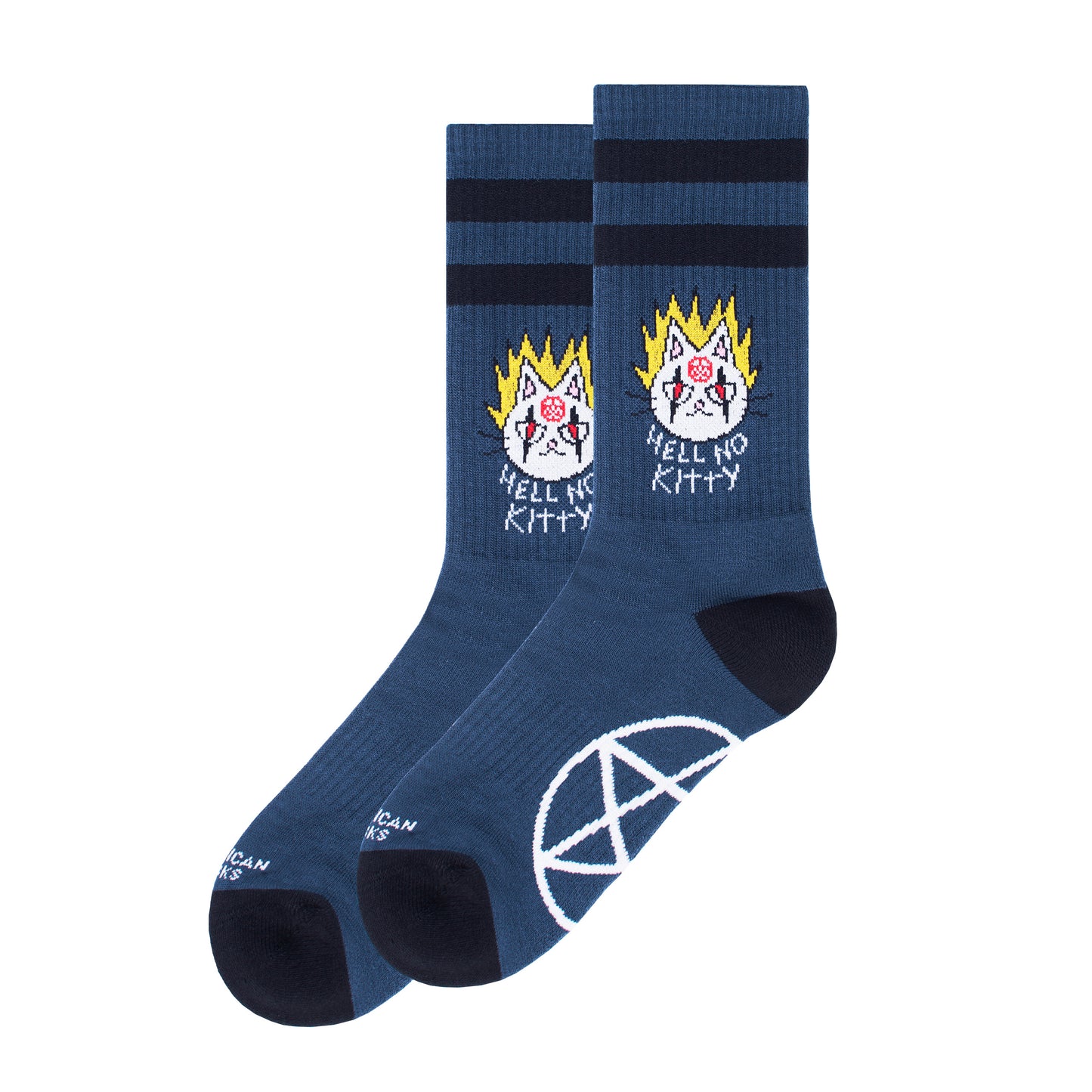 American Socks Hell no kitty Mid High