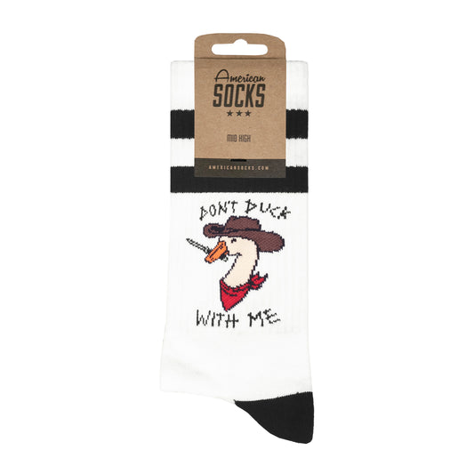 American Socks Don't duck with me Mid High