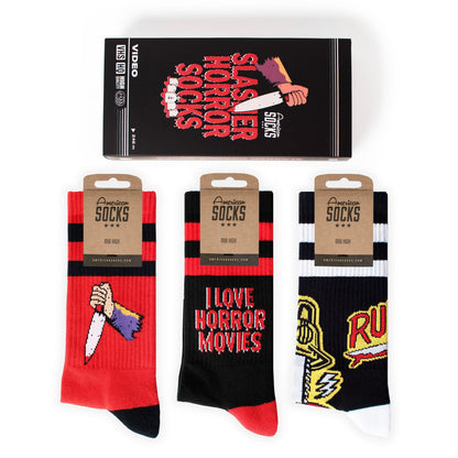 American Socks Gift Box Slasher VHS Mid High