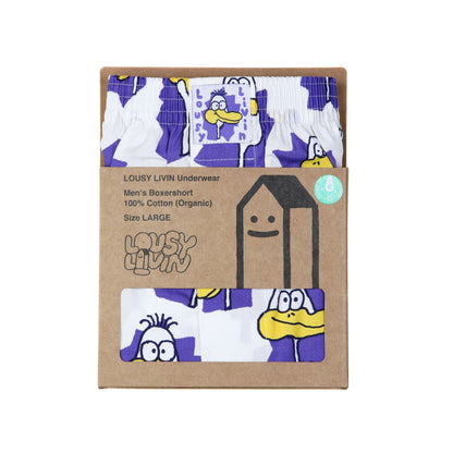 Lousy Livin Boxershorts Ducks White