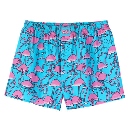 Lousy Livin Boxershorts Greater Flamingos Scuba Blue