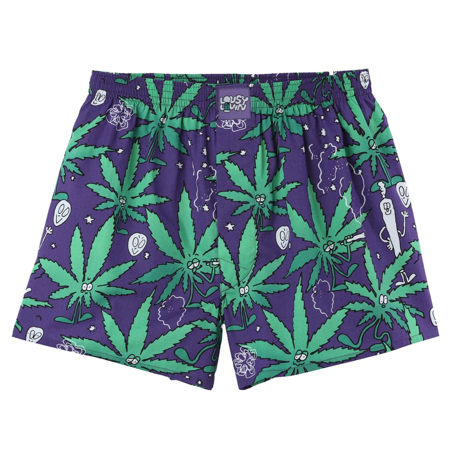 Lousy Livin Boxershorts Weedy Purple Haze