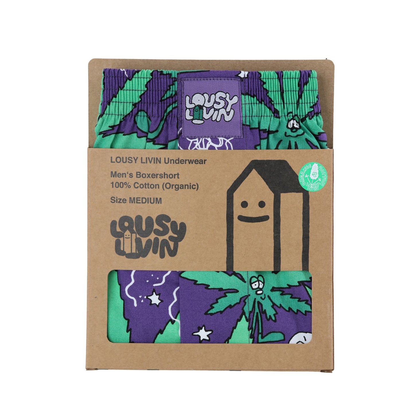 Lousy Livin Boxershorts Weedy Purple Haze