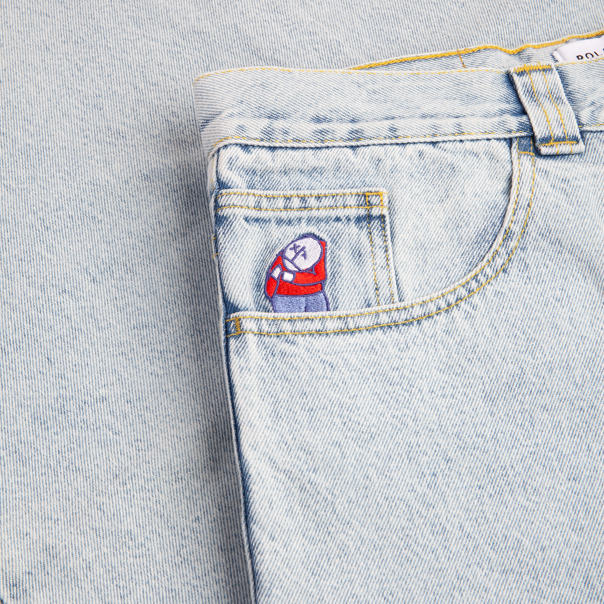 Polar Skate Co Big Boy Jeans OG LOGO Light Blue