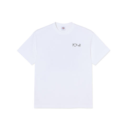 Polar Skate Co Fill Logo Märtas Roses Tee White