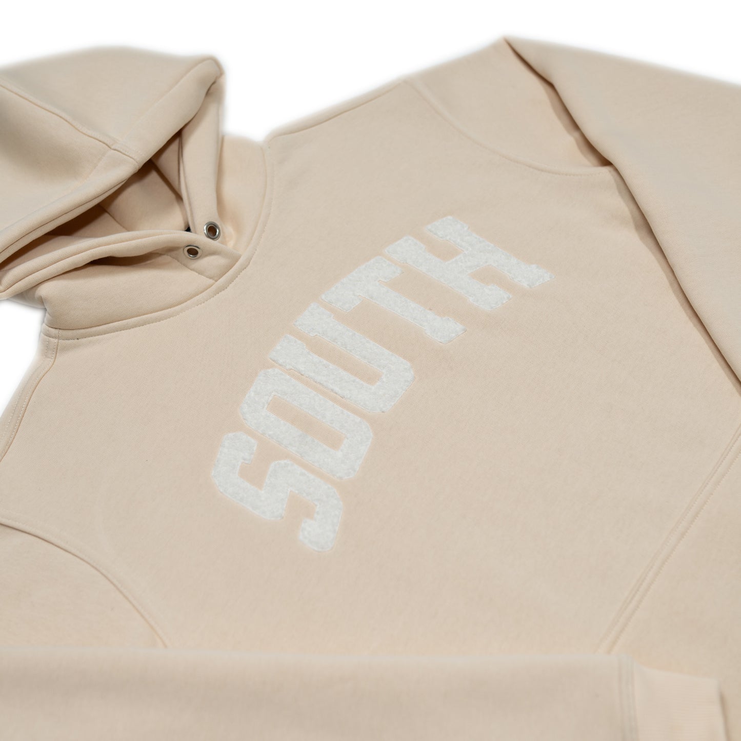 Beige “South” Logo Hoodie