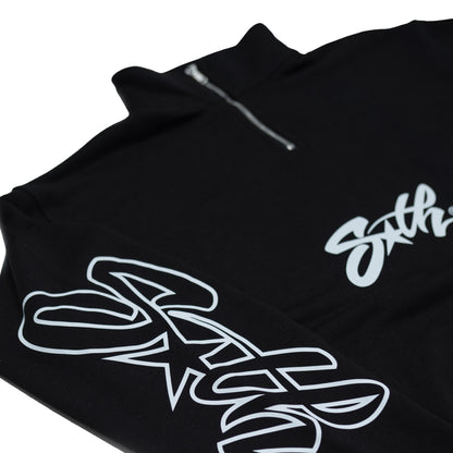 Black South Star Half Zip
