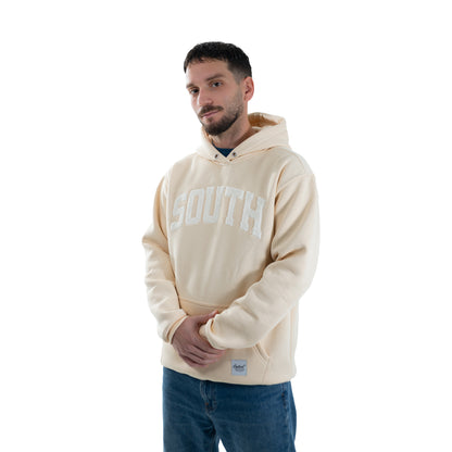 Beige “South” Logo Hoodie