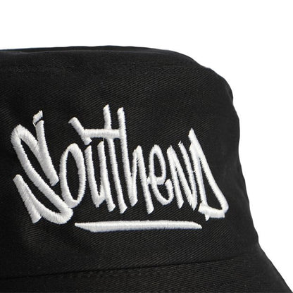 Black "Southend" Tag Bucket Hat - Southend Apparel