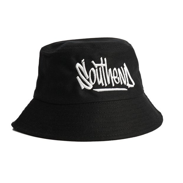 Black "Southend" Tag Bucket Hat - Southend Apparel