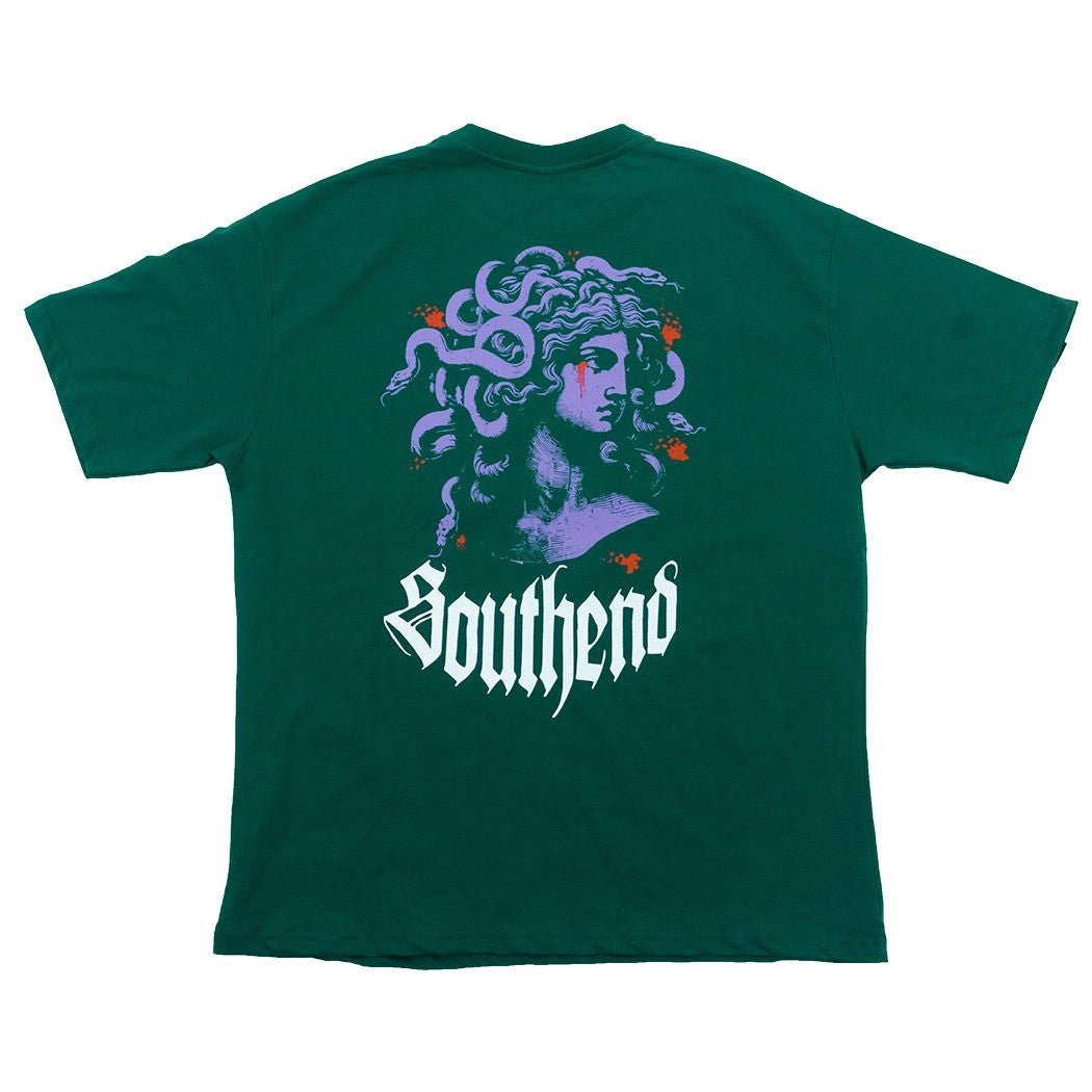 "Medusa" Green T - shirt - Southend Apparel