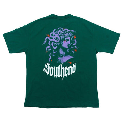 "Medusa" Green T - shirt - Southend Apparel