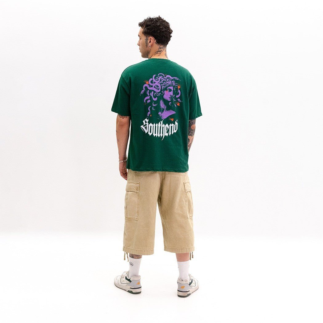 "Medusa" Green T - shirt - Southend Apparel
