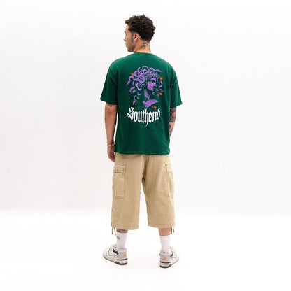 "Medusa" Green T - shirt - Southend Apparel