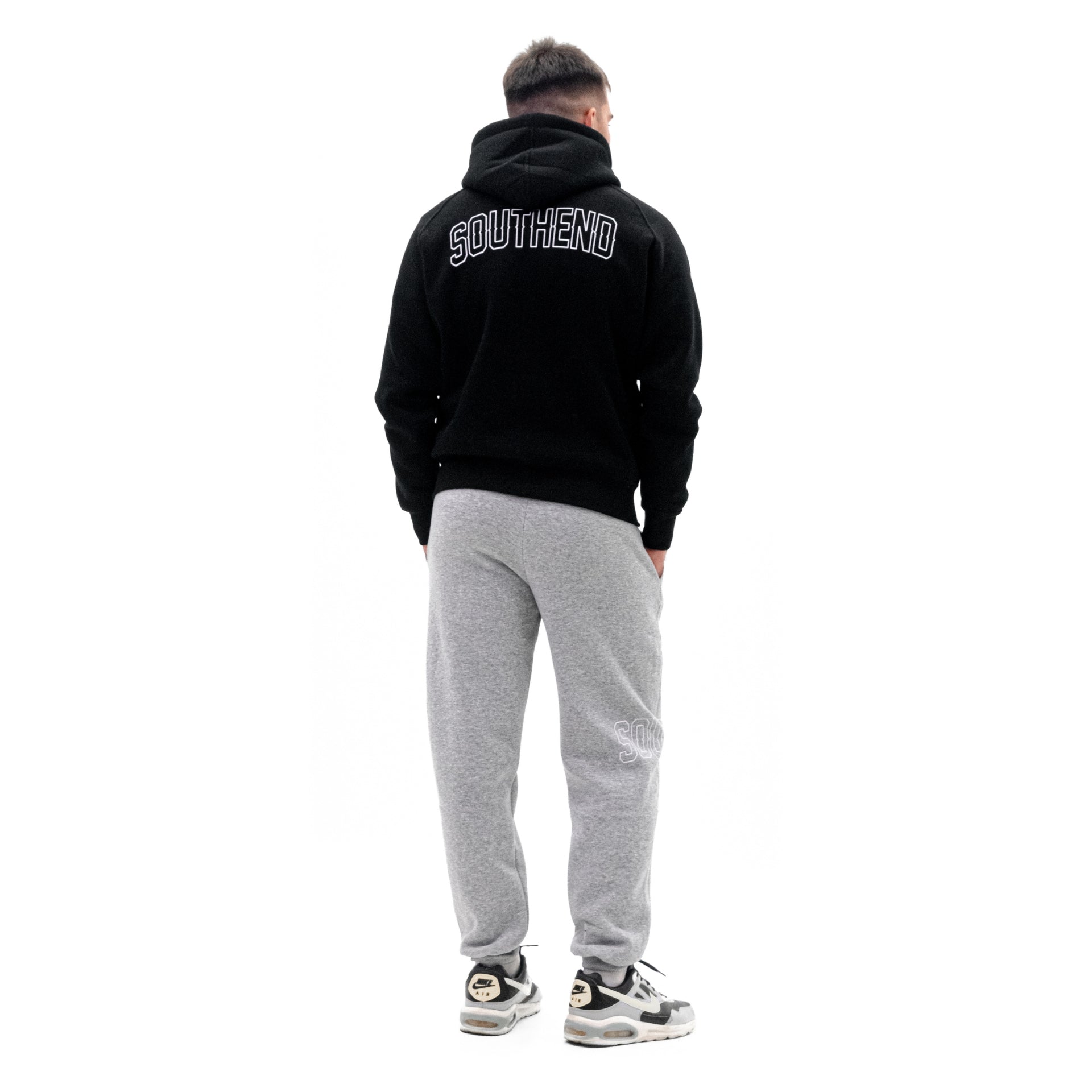 OG Core Logo Black Zip Hoodie - Southend Apparel