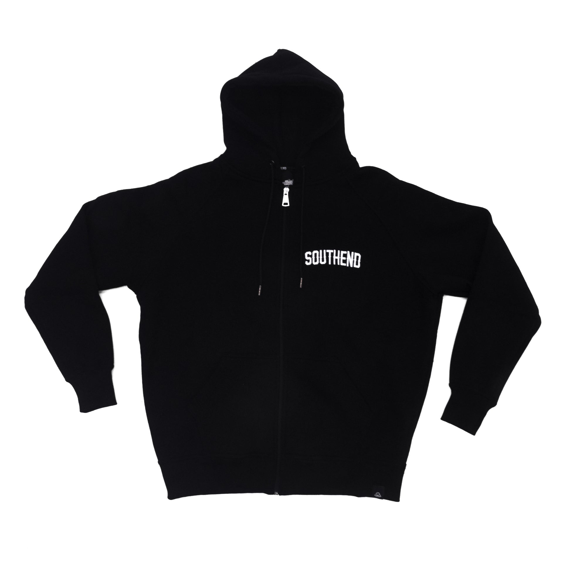 OG Core Logo Black Zip Hoodie - Southend Apparel