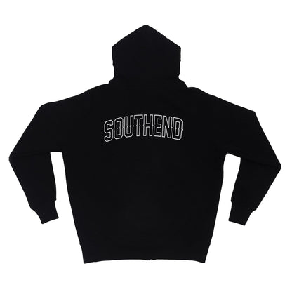 OG Core Logo Black Zip Hoodie - Southend Apparel