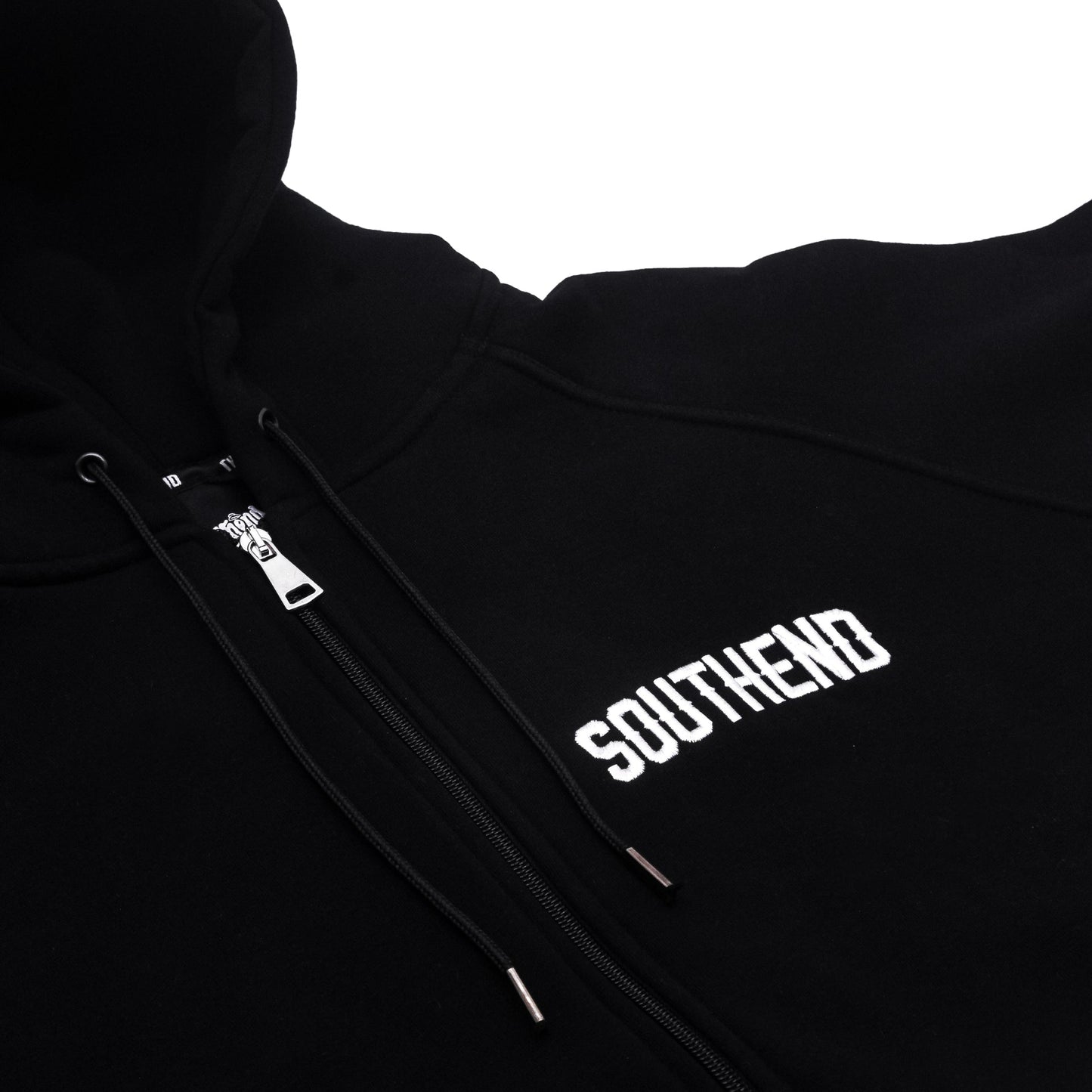 OG Core Logo Black Zip Hoodie - Southend Apparel