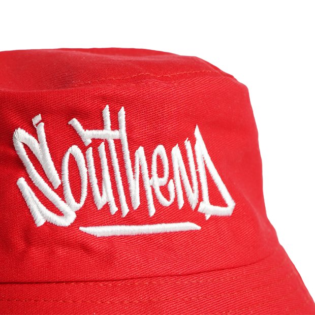 Red "Southend" Tag Bucket Hat - Southend Apparel