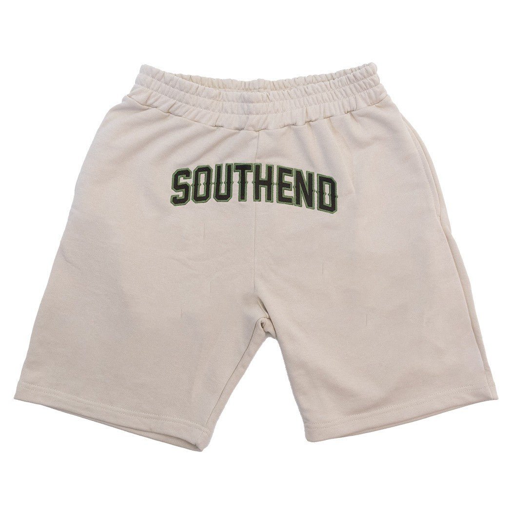 "Southend" Beige Premium Shorts - Southend Apparel